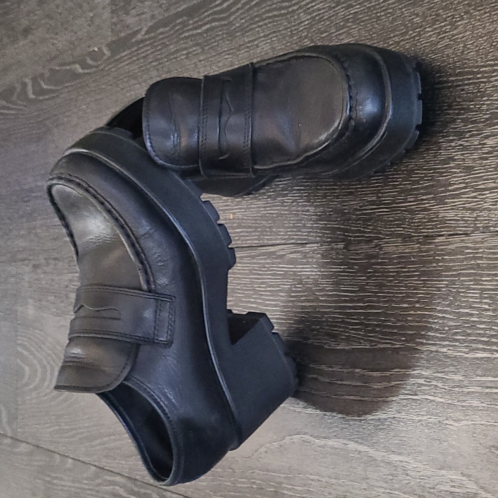 Vagabond Shoemakers Platform Heel Loafers